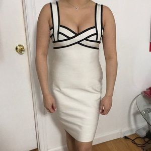 Misguided banded body con dress